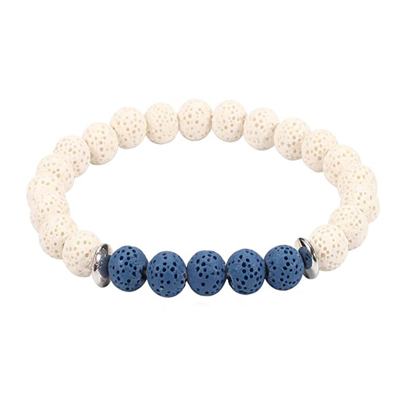 Pulsera de piedra biliar negra al por mayor pulsera esmerilada